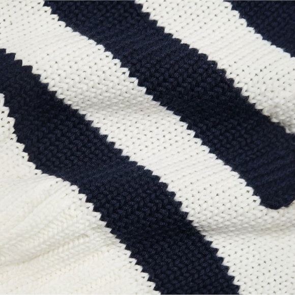 Splendid Parker Drop-Shoulder Stripe Loose Fit Casual Crewneck Sweater Size XS - Picture 11 of 13